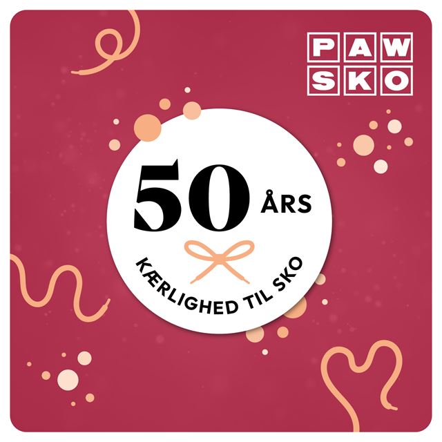 Paw Sko 50 år