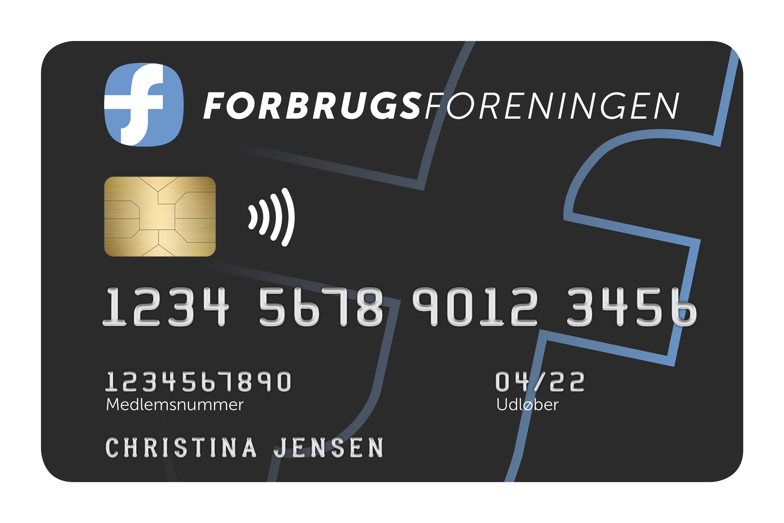 Forbrugsforeningens betalingskort i tryk format