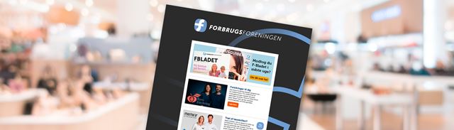 Forbrugsforeningens nyhedsmail indsat i kontormiljø