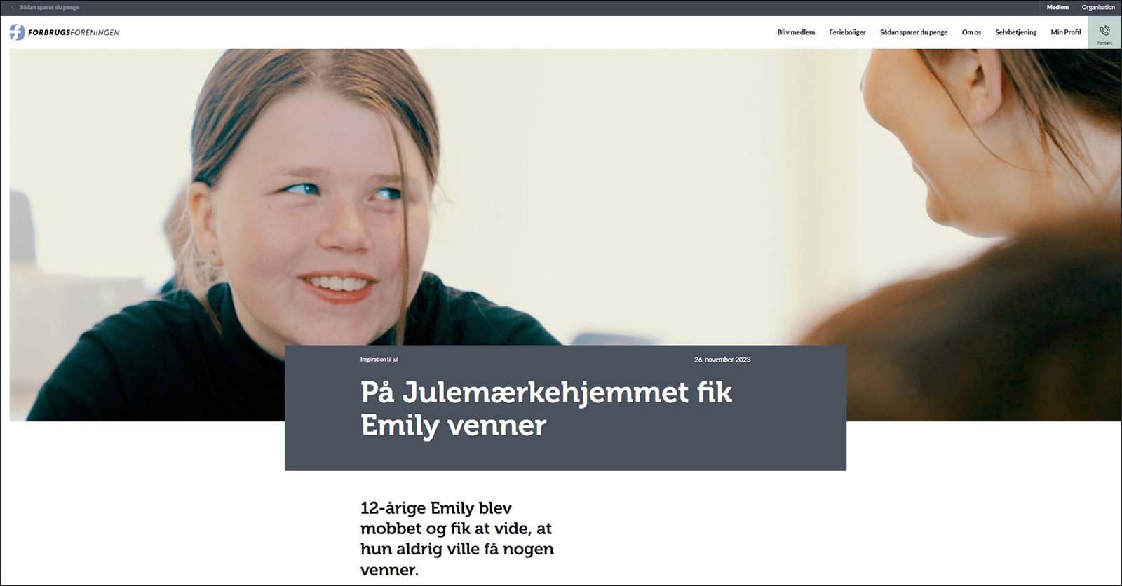 Eksempel på online artikel  top